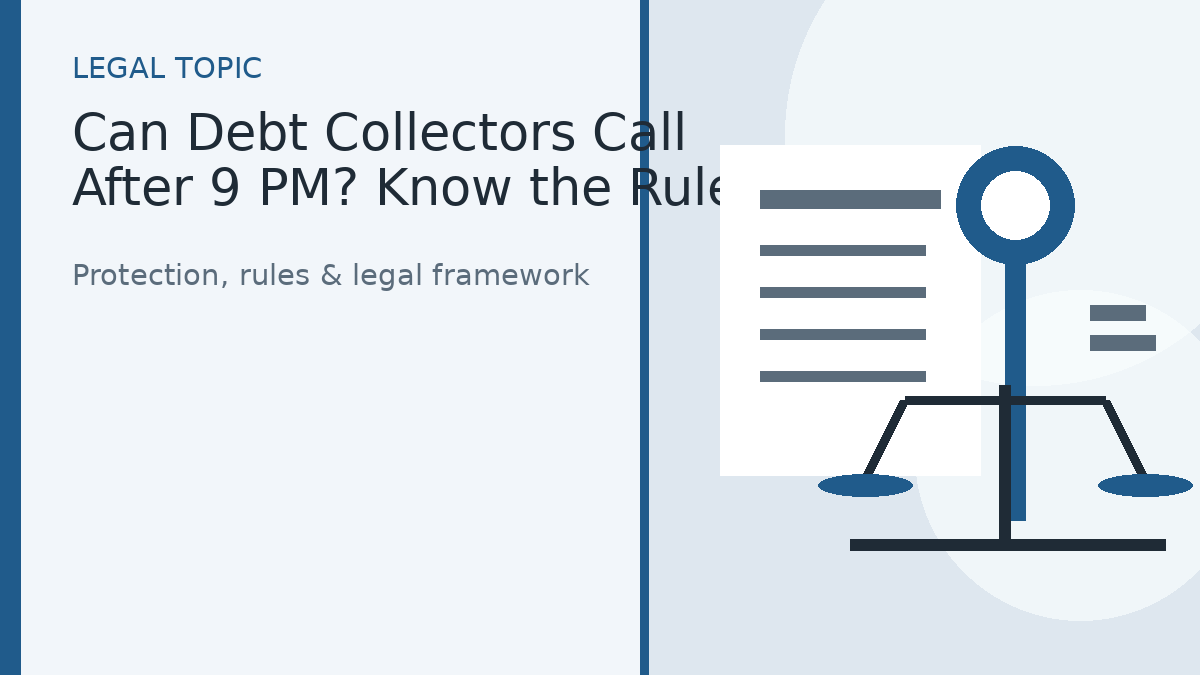 Can Debt Collectors Call After 9 PM? Know the Rules