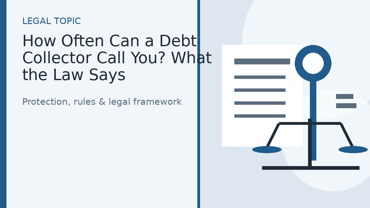 How Often Can a Debt Collector Call You? What the Law Says