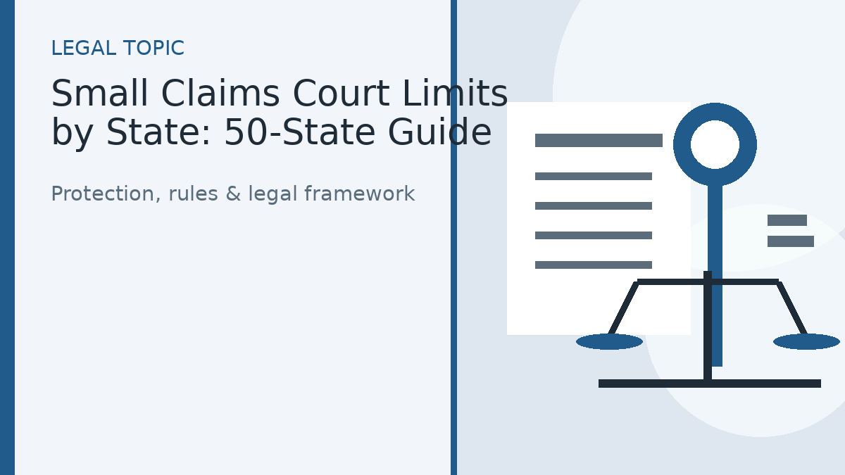 Small Claims Court Limits by State: 50-State Guide